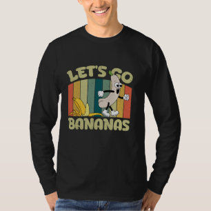 Camiseta Vamos plátano trasero retro divertido meme plátano