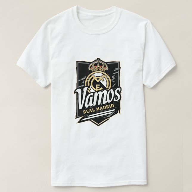 Camiseta vamos real Madrid (Diseño del anverso)