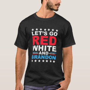 Camiseta Vamos Red White Y Brandon Funny Joe Biden