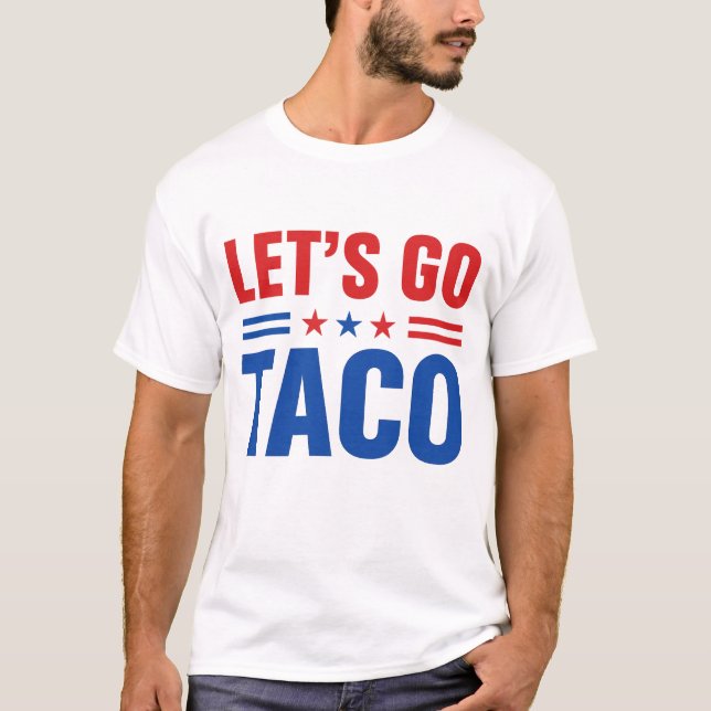 Camiseta Vamos Taco, bandera de los Estados Unidos (Anverso)
