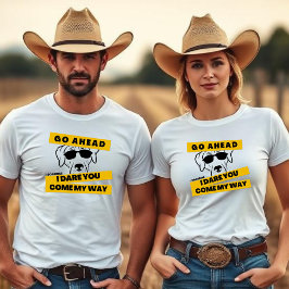 Camiseta Vamos, te desafío, ven por aquí - Los perros manda