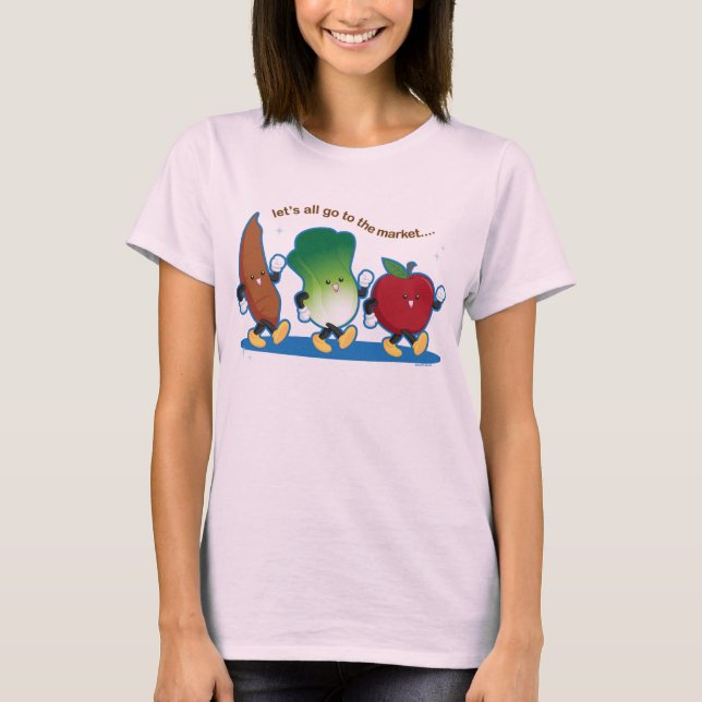 Camiseta Vamos todos al mercado (Anverso)