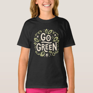 Camiseta Vamos verde eco-friendly estética lindo Día de la