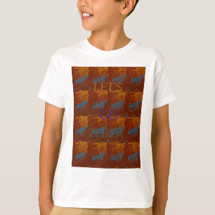 Camiseta Vamos Zebra Safari Art Print/Graphic