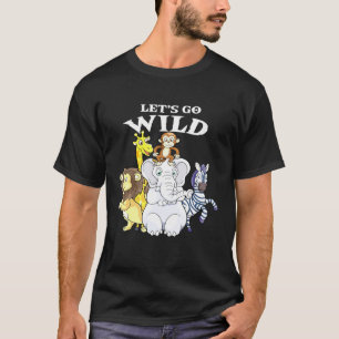 Camiseta Vamos zoológico salvaje animales Fiesta de zoológi