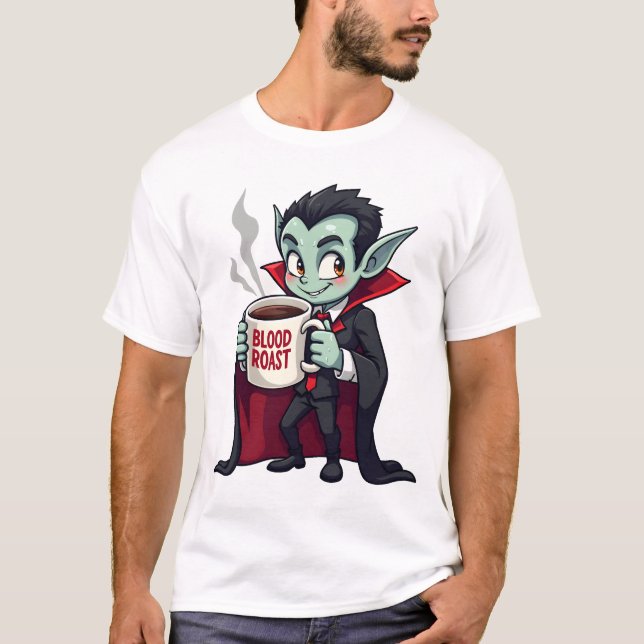Camiseta Vampire Coffee Lover � Spooky Latte Shirt (Anverso)