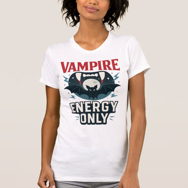 Camiseta Vampire Energy Only - halloween  (Anverso)