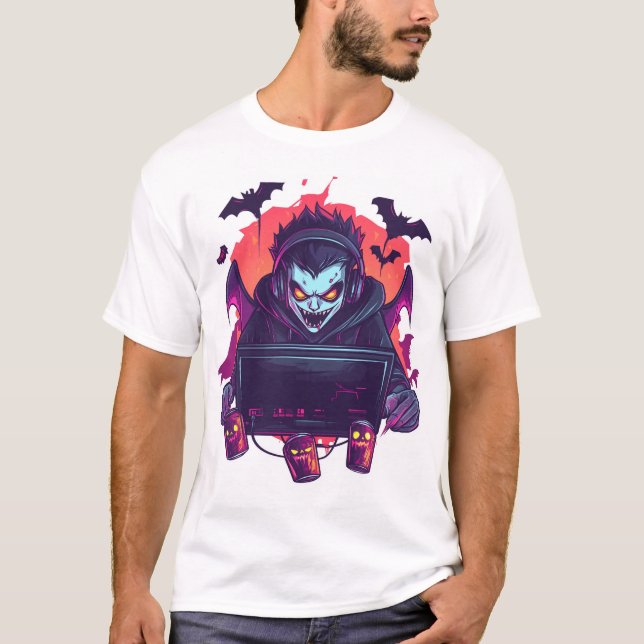 Camiseta  Vampire Gamer (Anverso)