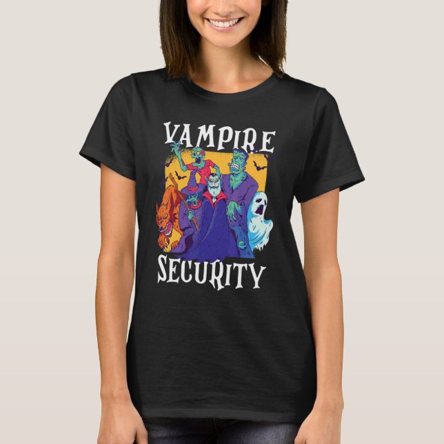 Camiseta Vampire Security  Easy Halloween Costume (Anverso)