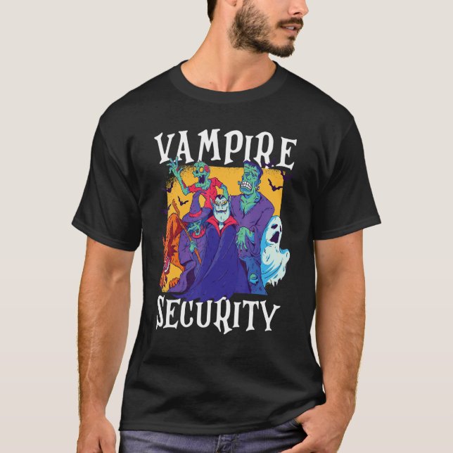 Camiseta Vampire Security  Easy Halloween Costume (Anverso)