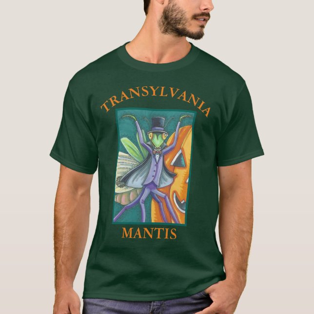 CAMISETA VAMPIRE TRANSYLVANIA MANTIS HALLOWEEN T-SHIRT (Anverso)