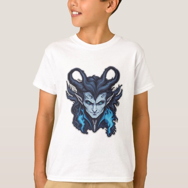 Camiseta Vampiro azul (Anverso)