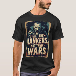 Camiseta Vampiro Banker Halloween Tee Camisas antibélicas
