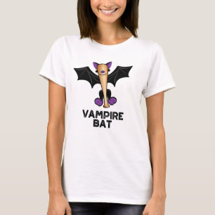 Camiseta Vampiro Bat Funny Béisbol Pun