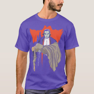 Camiseta Vampiro de Drácula llevando Ilustracion a una muje