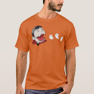 Camiseta Vampiro de Halloween comiendo a los jugadores de f
