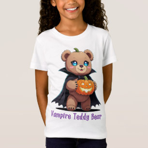 Camiseta Vampiro de Halloween lindo Teddy Bear calabaza bri