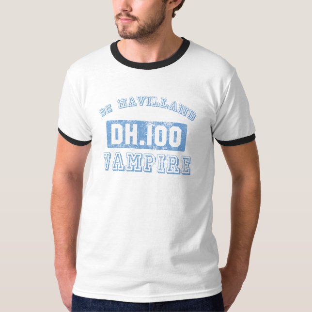 Camiseta vampiro de Havilland - AZUL (Anverso)