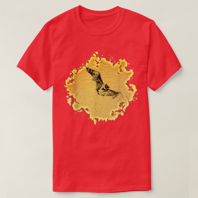 Camiseta Vampiro de la noche del murciélago ala de Hallowee (Diseño del anverso)