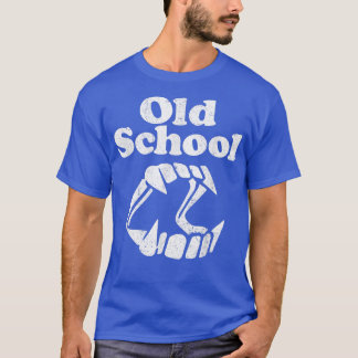 Camiseta Vampiro de la vieja escuela Halloween Dientes plás