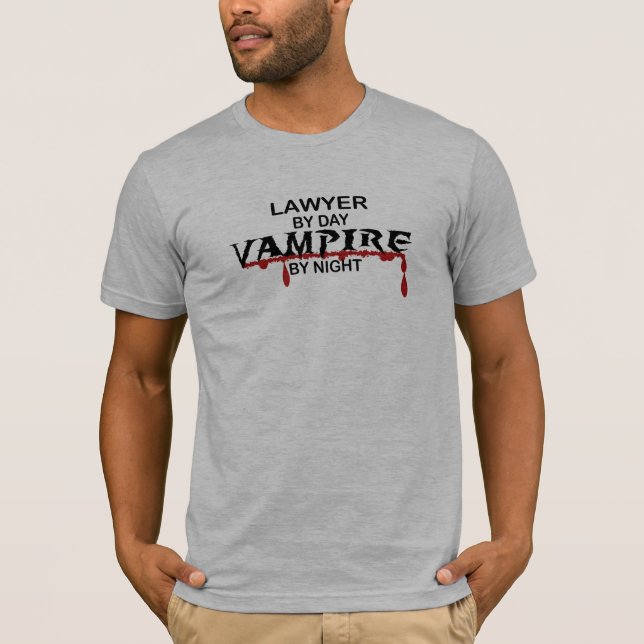 Camiseta Vampiro del abogado por noche (Anverso)
