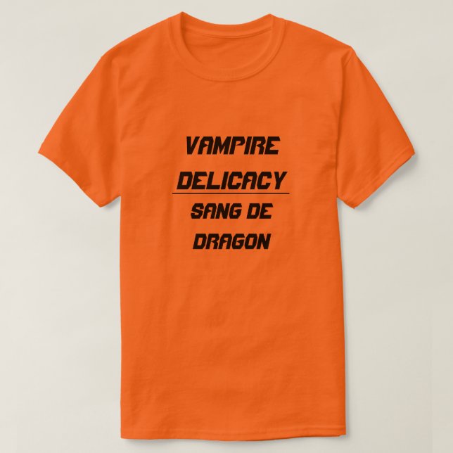 Camiseta Vampiro Delicacy cantó de dragón (Diseño del anverso)