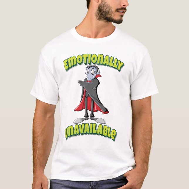 Camiseta Vampiro emocional no disponible (Anverso)