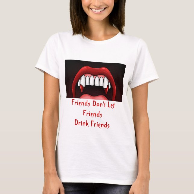 Camiseta Vampiro Halloween Teeth (Anverso)