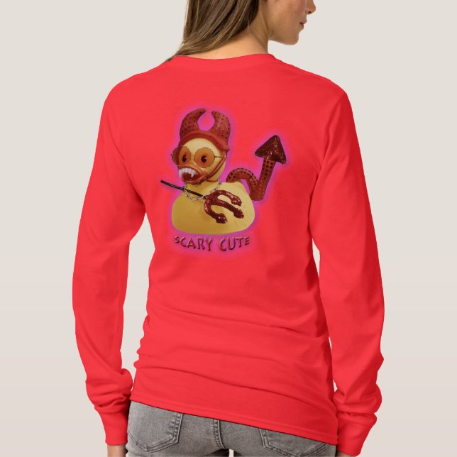 Camiseta Vampiro (lindo asustadizo) v2.0b Ducky (Reverso)