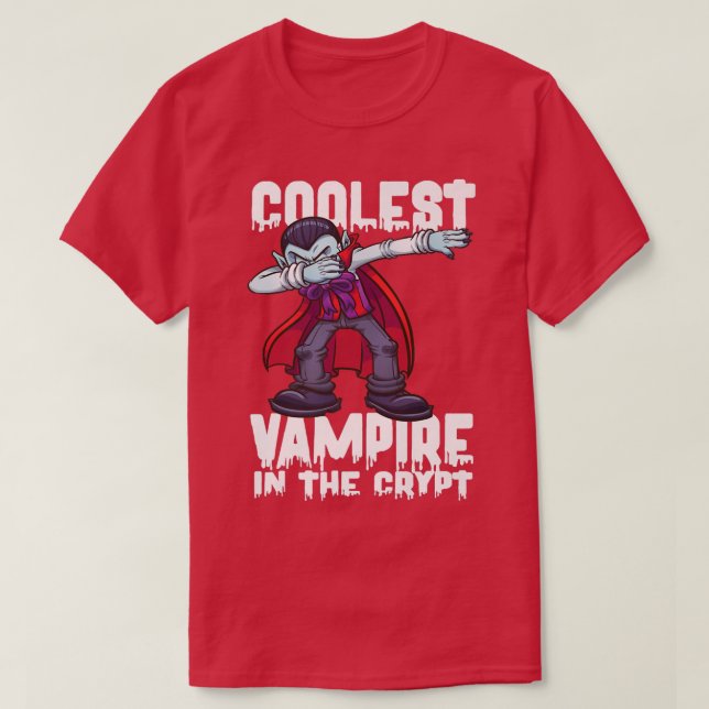 Camiseta Vampiro más frío en la Vam de Halloween de Vampiro (Diseño del anverso)