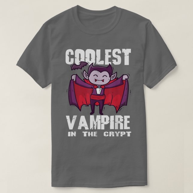 Camiseta Vampiro más frío en la Vam de Halloween de Vampiro (Diseño del anverso)
