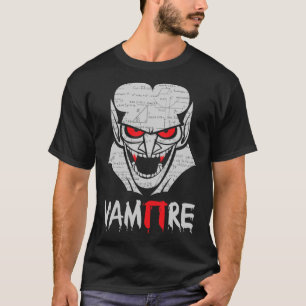 Camiseta Vampiro Pi Halloween Disstume divertida ciencia ma