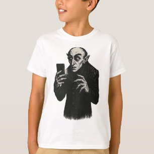 Camiseta Vampiro Smartphone Nosferatu Selfie Count Orlok Ha