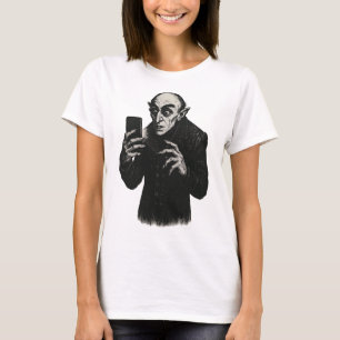Camiseta Vampiro Smartphone Nosferatu Selfie Count Orlok Ha