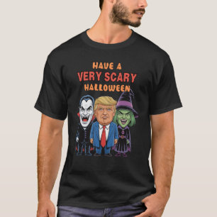 Camiseta Vampiro, Trump y bruja: Ten un asustado Halloween