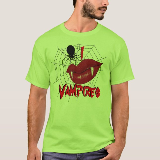 Camiseta Vampiros del corazón {Lime Green} (Anverso)