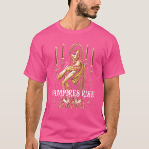 Camiseta Vampiros elevan a vampiro hembra oscura horror gót