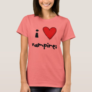 Camiseta Vampiros I <3 - rojo