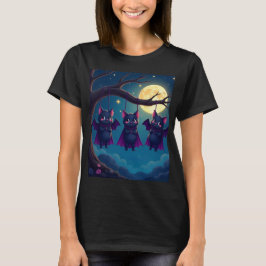 Camiseta Vampiros Kawaii batea en la 🌙 nocturna 🦇