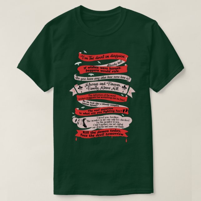 Camiseta Vampiros Originales Regalo De Televisión (Diseño del anverso)