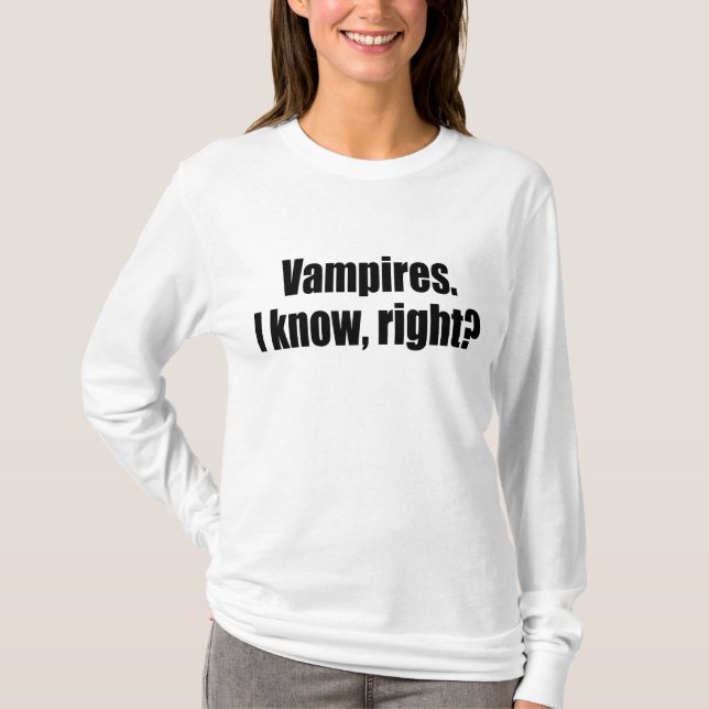 Camiseta Vampiros. ¿Sé, derecho? (Anverso)