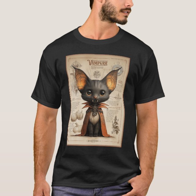 Camiseta Vampurr: Cat Vampire Creature (Anverso)