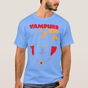 Camiseta Vampurr Halloween Disstume Gracioso Vampire Gato K