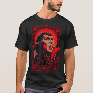 Camiseta Vamre Dracula Arte de Horror Gótico - Halloween Va