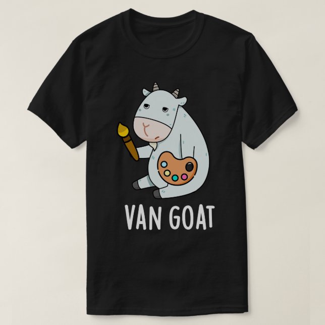 Camiseta Van Goat Funny Artista Pun (Diseño del anverso)