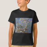 Camiseta Van Gogh Almond Blossom<br><div class="desc">Serie de pintura natural Vincent Van Gogh - Florencia de almendras en tonos azules</div>