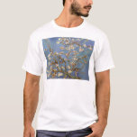 Camiseta Van Gogh Almond Blossom<br><div class="desc">Serie de pintura natural Vincent Van Gogh - Florencia de almendras en tonos azules</div>
