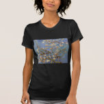 Camiseta Van Gogh Almond Blossom<br><div class="desc">Serie de pintura natural Vincent Van Gogh - Florencia de almendras en tonos azules</div>