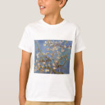 Camiseta Van Gogh Almond Blossom<br><div class="desc">Serie de pintura natural Vincent Van Gogh - Florencia de almendras en tonos azules</div>