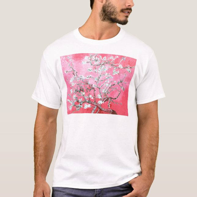 Camiseta Van Gogh Almond Blossoms Azul rosa (Anverso)
